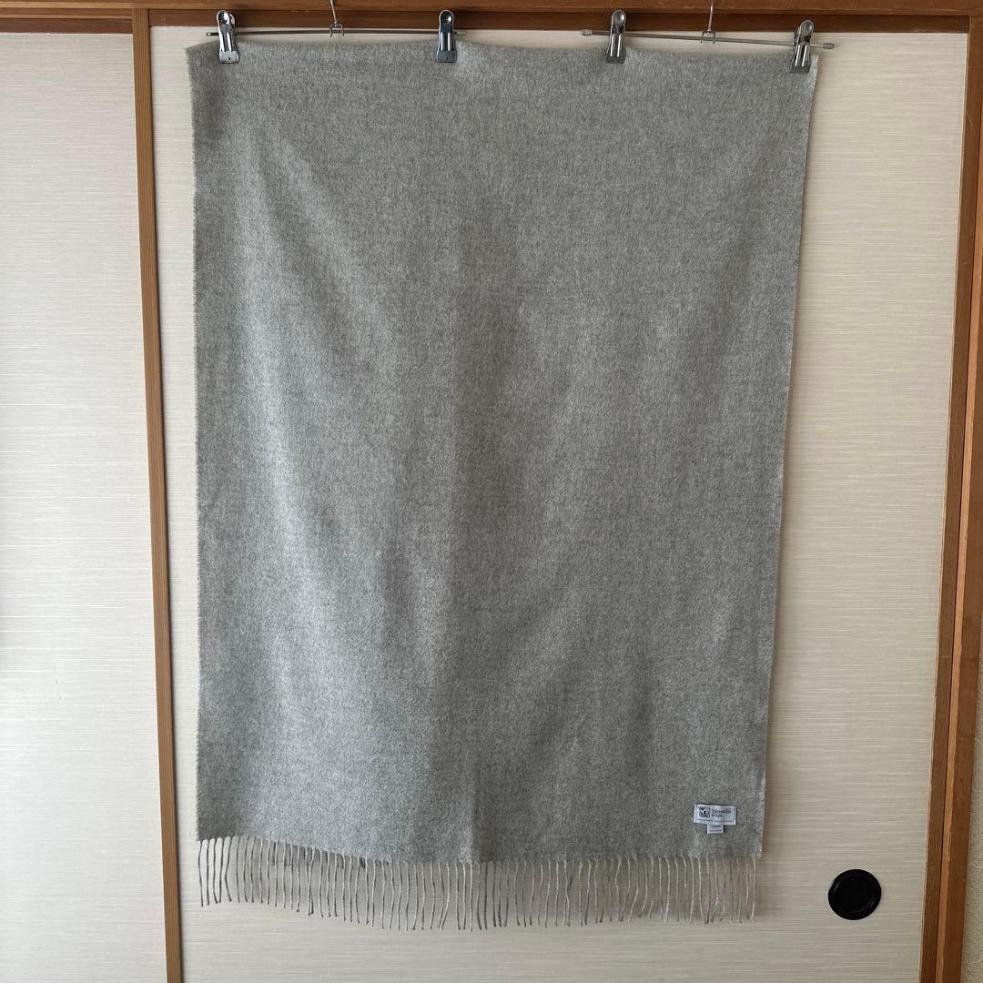 極美品★JOHNSTONS OF ELGIN シルバーグレー 大判ストール