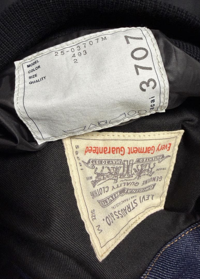 新品 sacai levi's Denim Reversible Blouson