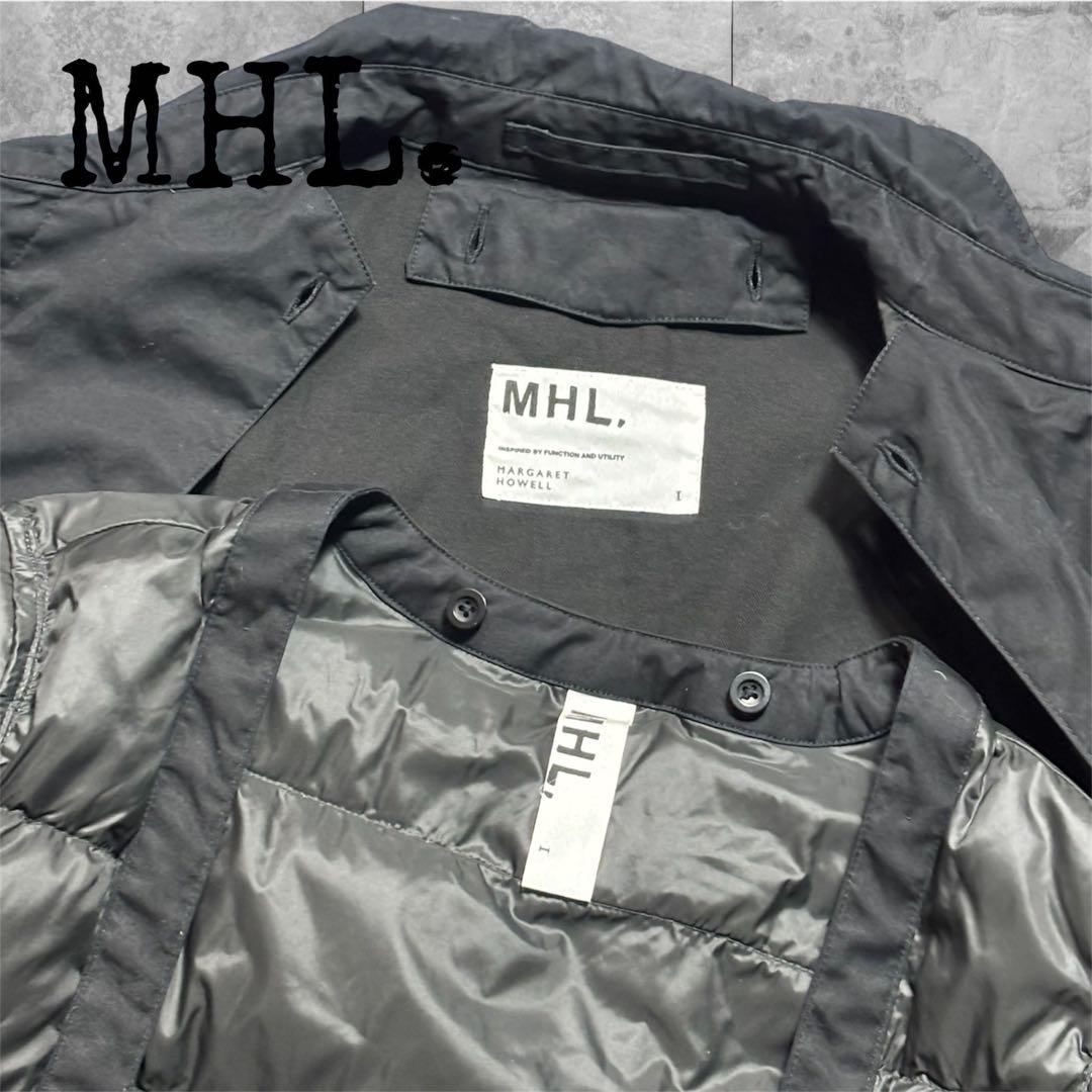極美品 MHL. マーガレットハウエル ステンカラーコート ダウンライナー付