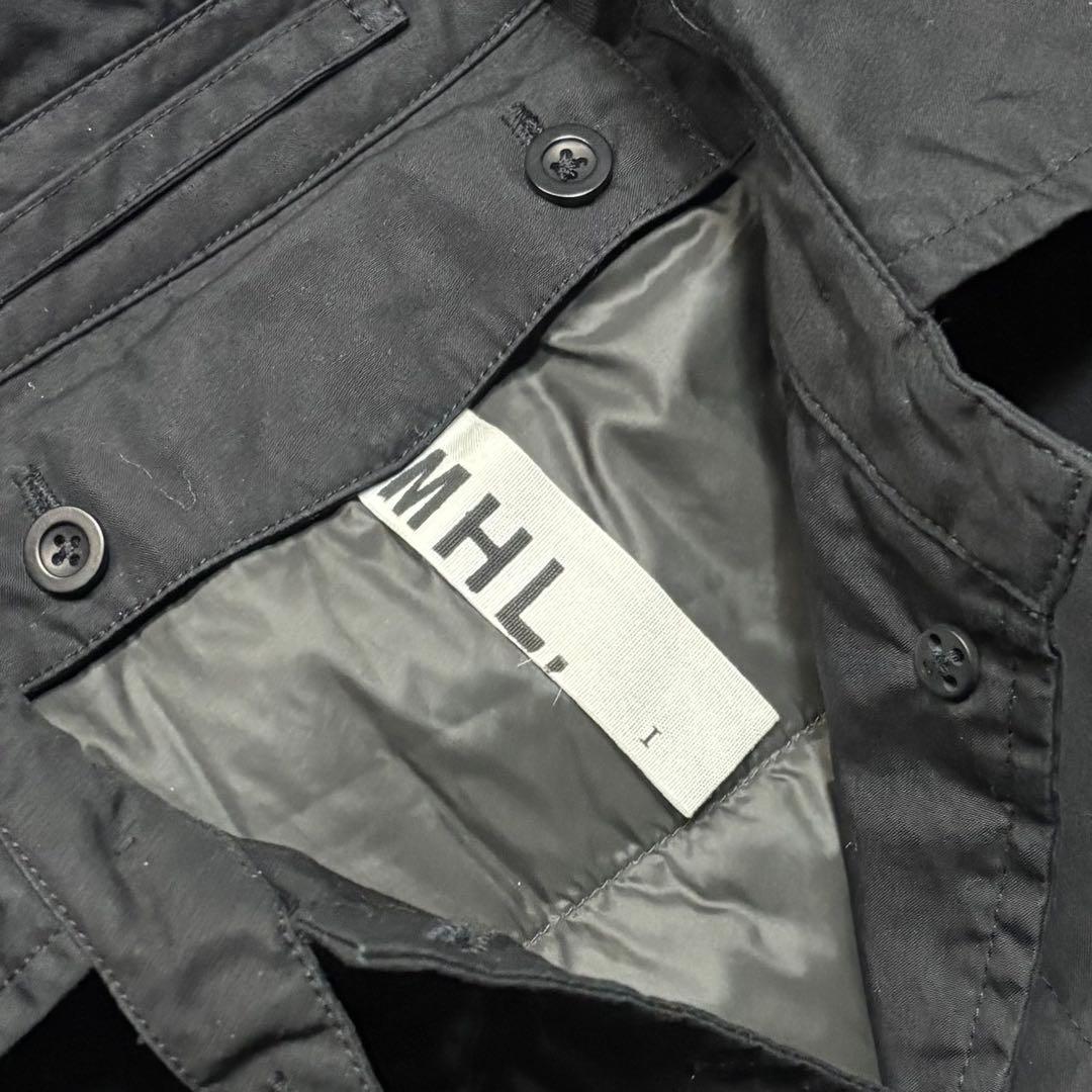 極美品 MHL. マーガレットハウエル ステンカラーコート ダウンライナー付