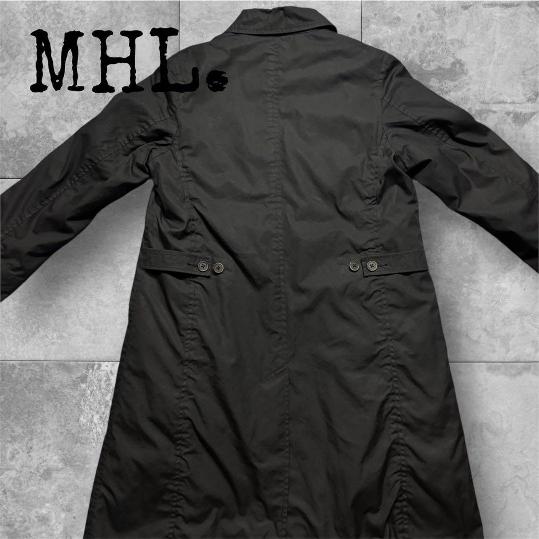 極美品 MHL. マーガレットハウエル ステンカラーコート ダウンライナー付