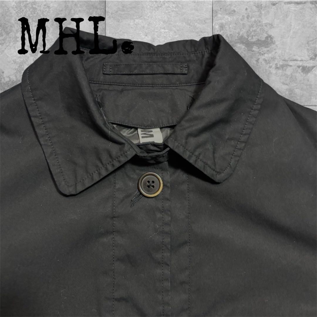極美品 MHL. マーガレットハウエル ステンカラーコート ダウンライナー付