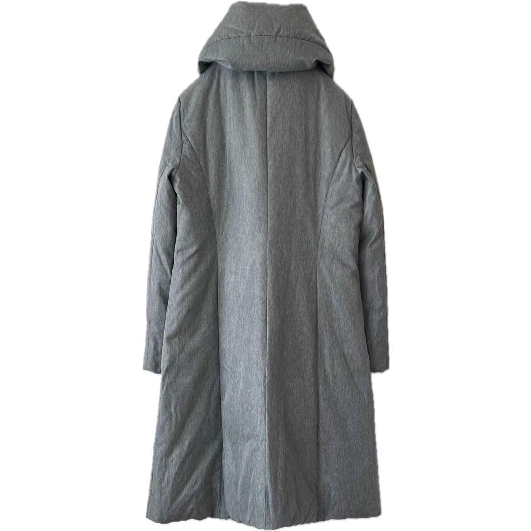 美品 Leilian レリアン ダウンフェザー ショールカラー ロング コート