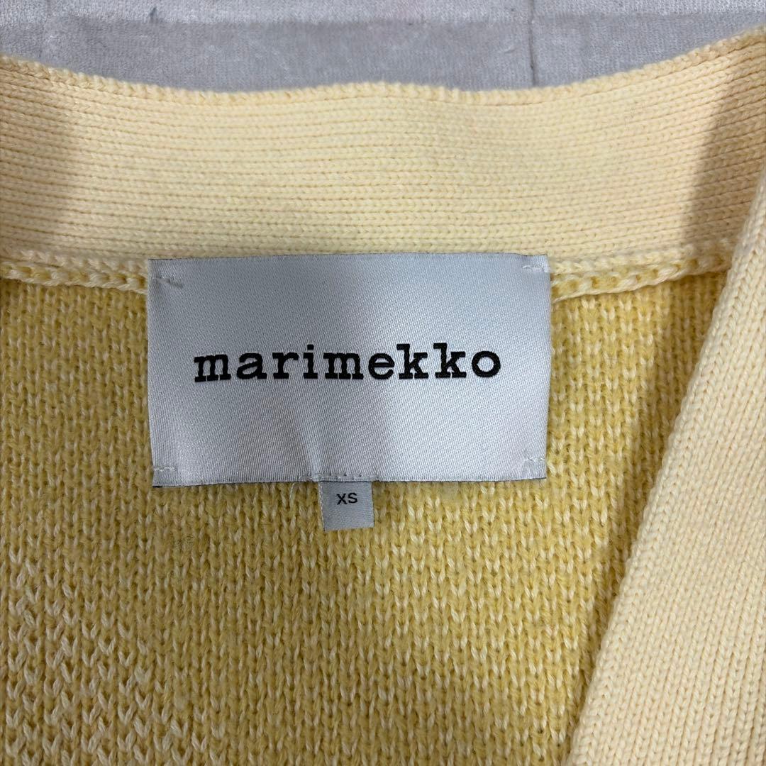 専用　marimekko ウニッコ柄 コットンウールカーディガン イエロー