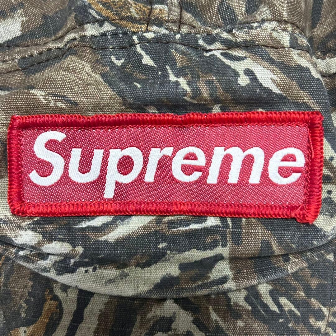Supreme シュプリーム キャップ 迷彩 カモフラ 赤ボックスロゴ