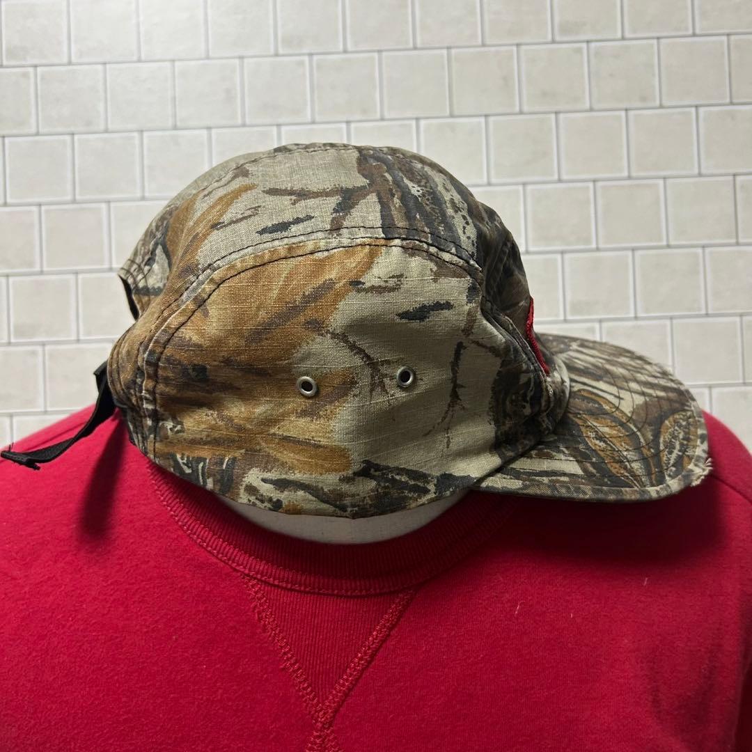 Supreme シュプリーム キャップ 迷彩 カモフラ 赤ボックスロゴ