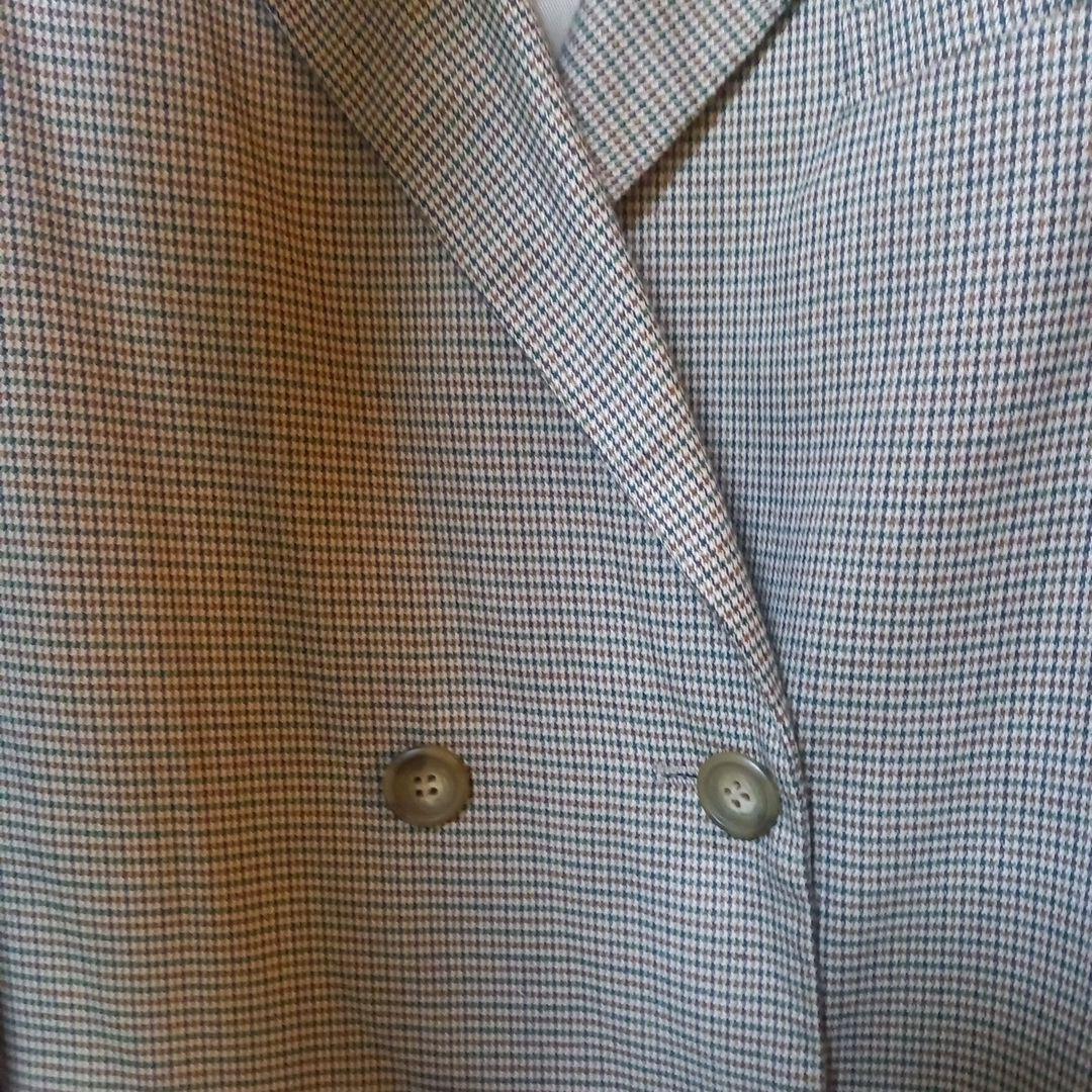 Ameri CHECK JACKET MINI DRESS秋冬羽織りパフスリーブ