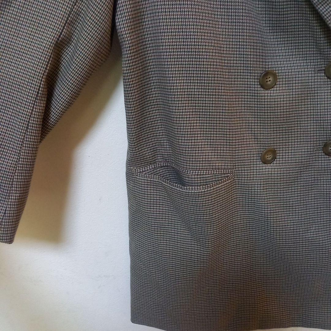 Ameri CHECK JACKET MINI DRESS秋冬羽織りパフスリーブ