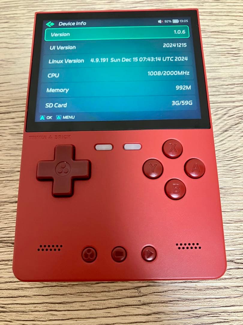 【美品】Trimui Brick 赤 + SD64GB