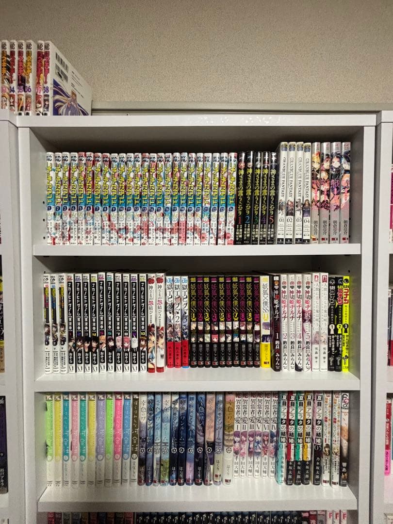 漫画、ラノベ、小説全巻+本棚セット