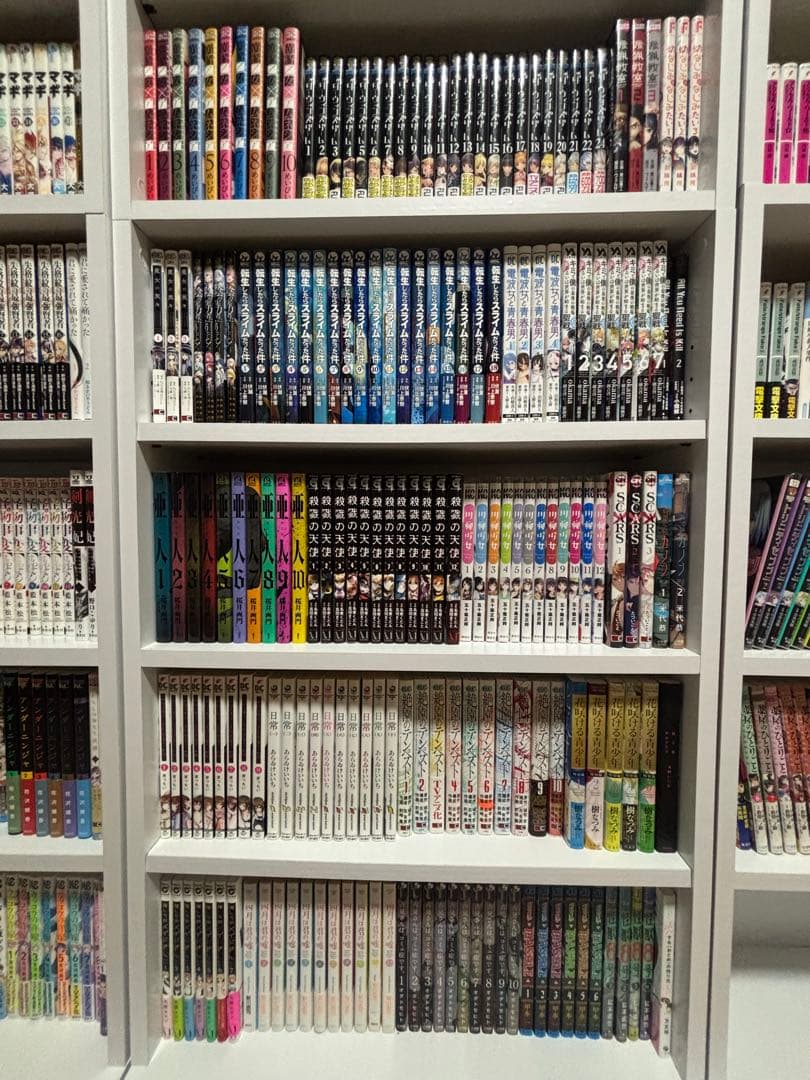 漫画、ラノベ、小説全巻+本棚セット