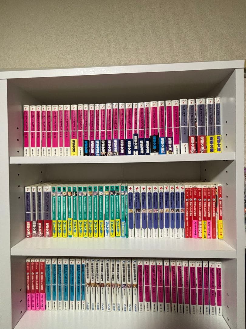 漫画、ラノベ、小説全巻+本棚セット