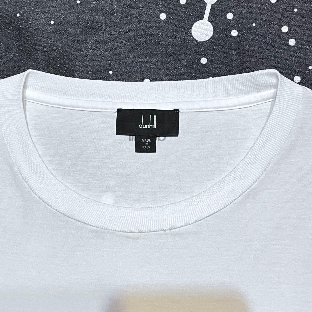 新品・未使用 ダンヒル dunhill ホワイト Tシャツ カットソー ロゴ