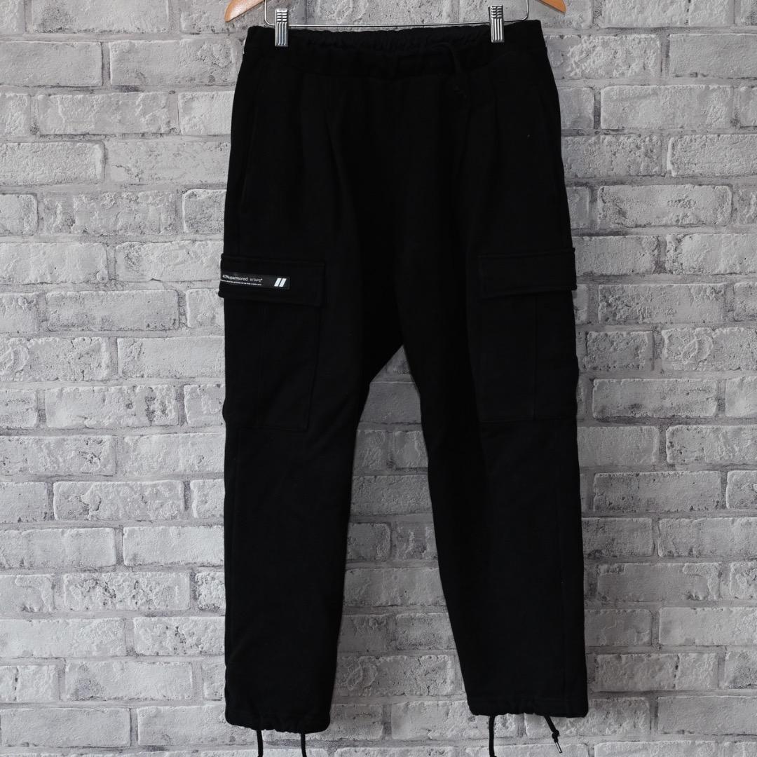 WTAPS ブラック スウェットパンツ X 02