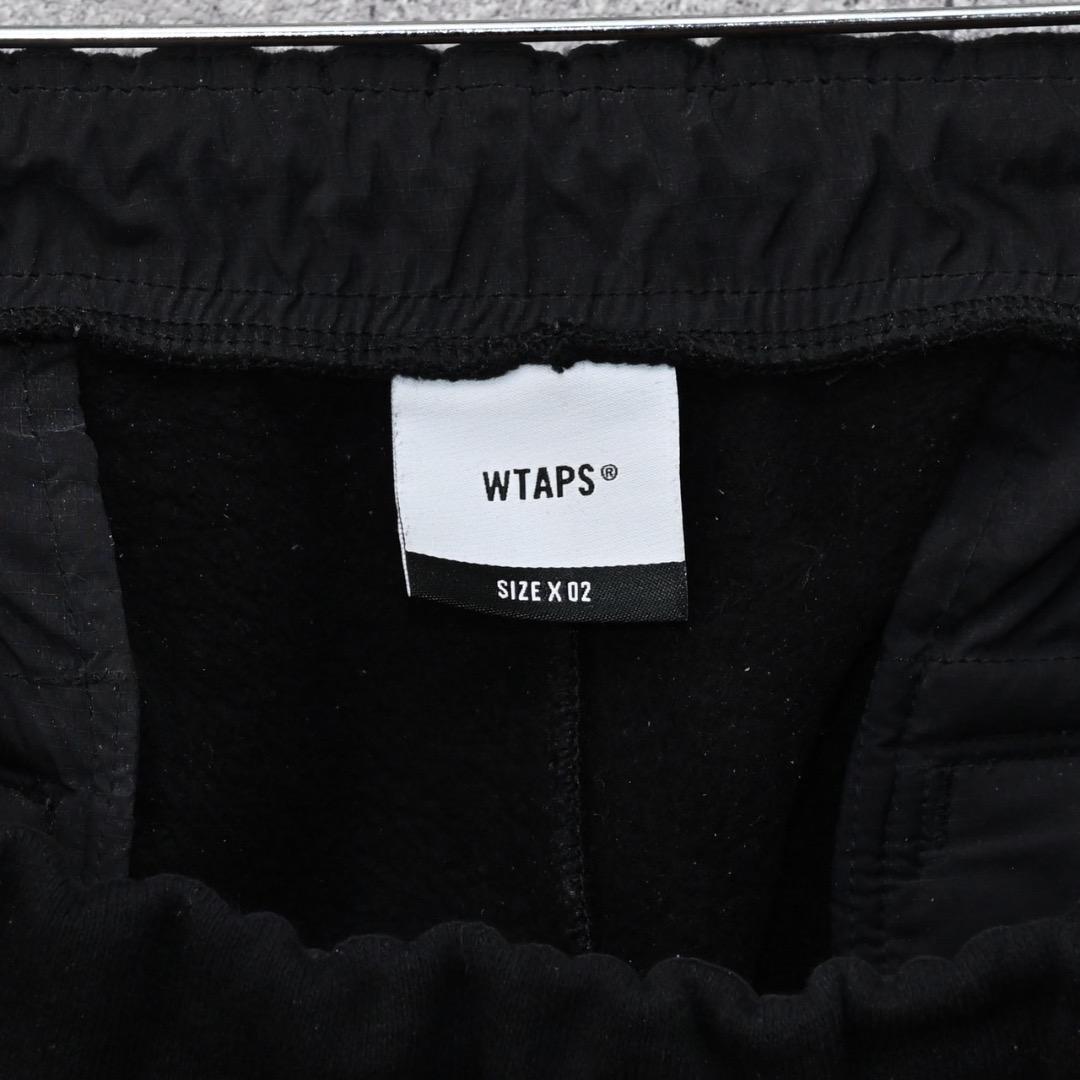 WTAPS ブラック スウェットパンツ X 02