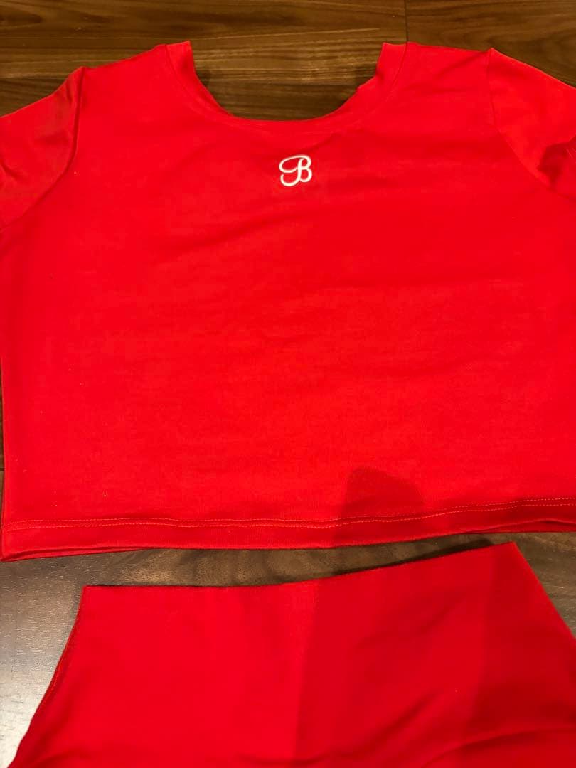 BOMBSHELL SPORTSWEARヨガウェアセット レッド(XS)