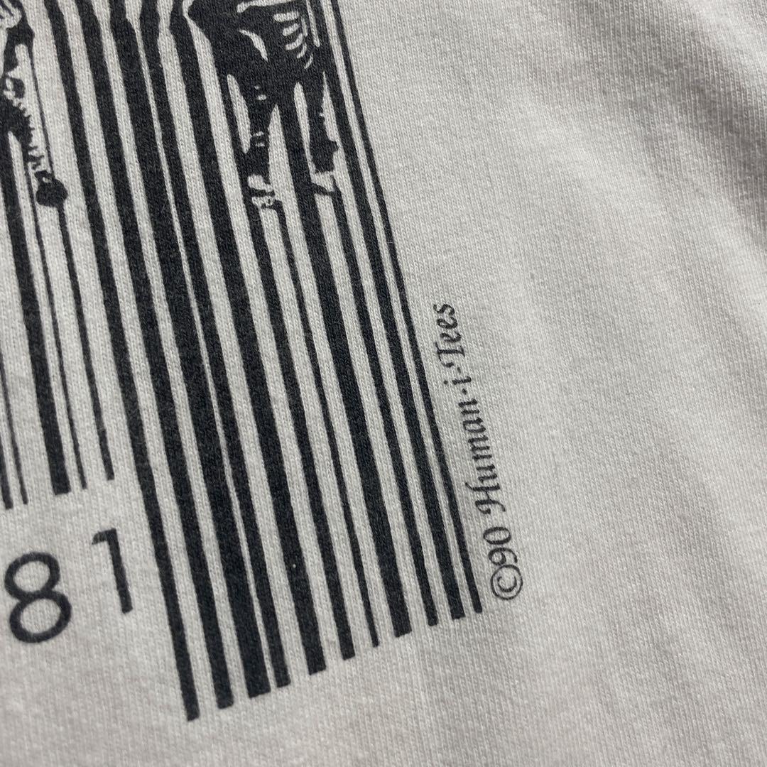 90s USA製 シマウマ バーコード アニマル vintage T-shirt