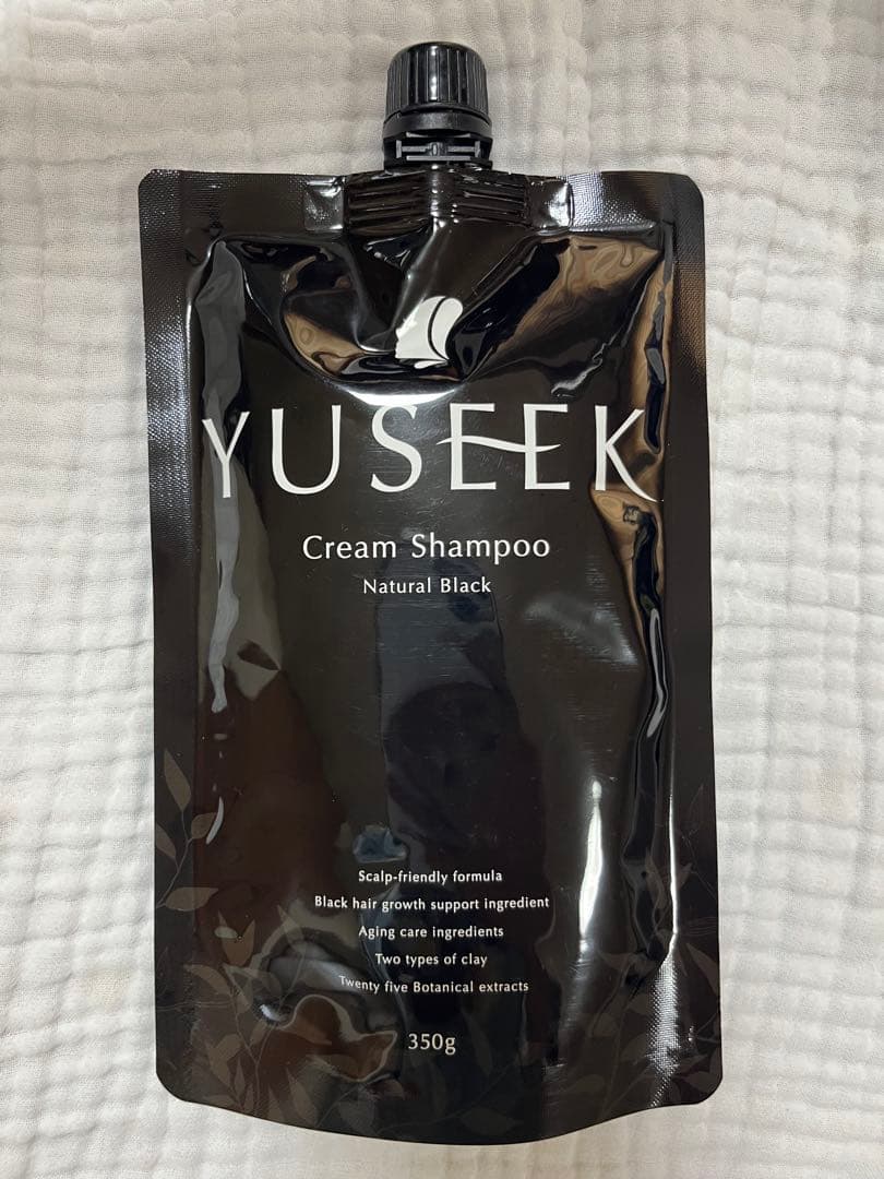 YUSEEKクリームシャンプー　ナチュラルブラック 350g✖️2個 コーム付き