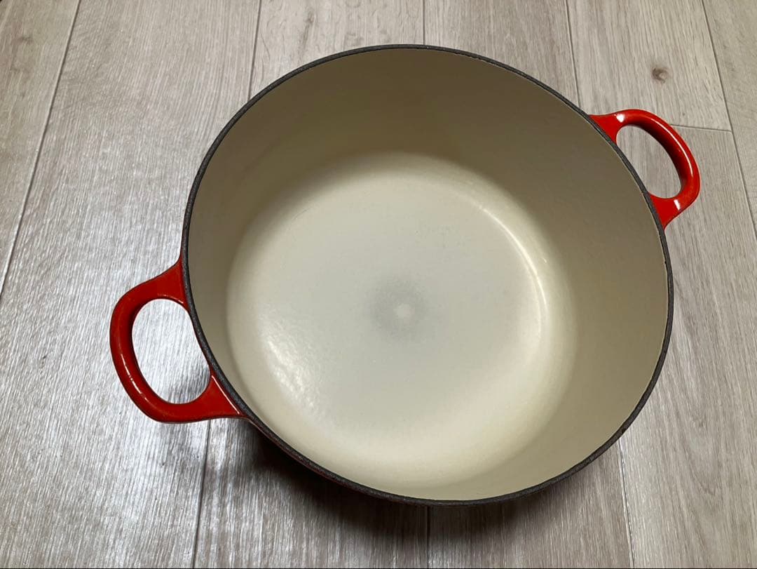 ル・クルーゼ 両手鍋 24cm レッド
