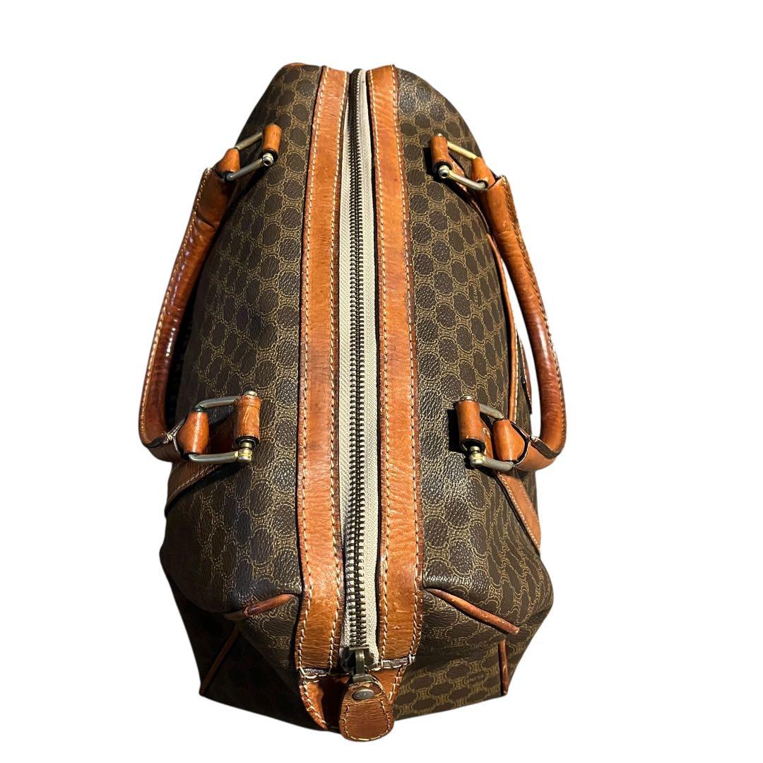 CELINE セリーヌ マカダム柄 ミニボストンバッグ ファスナー交換済 美品
