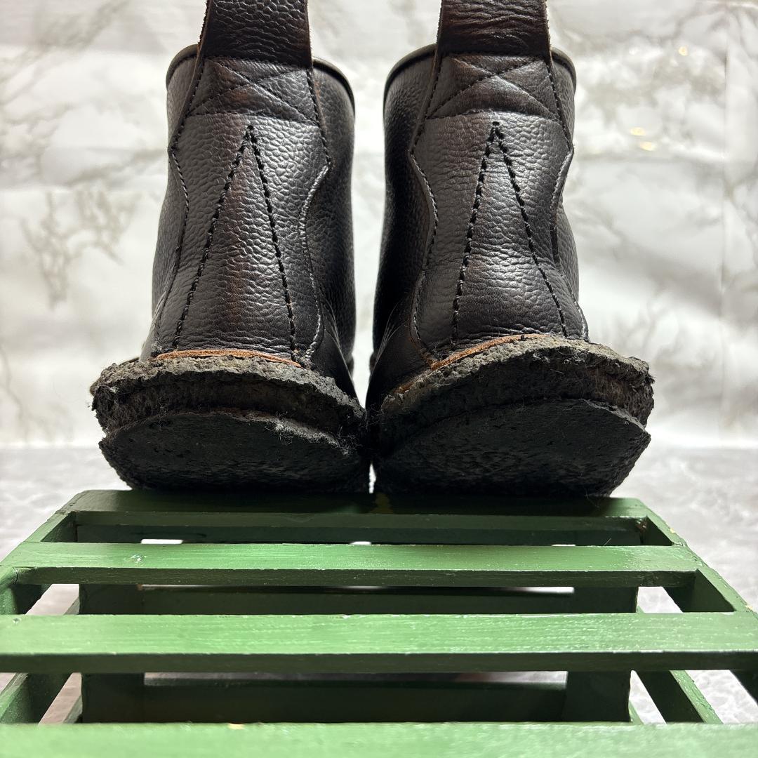 希少 YUKETEN ショートプルオン ブーツ モカシン ブラックソール