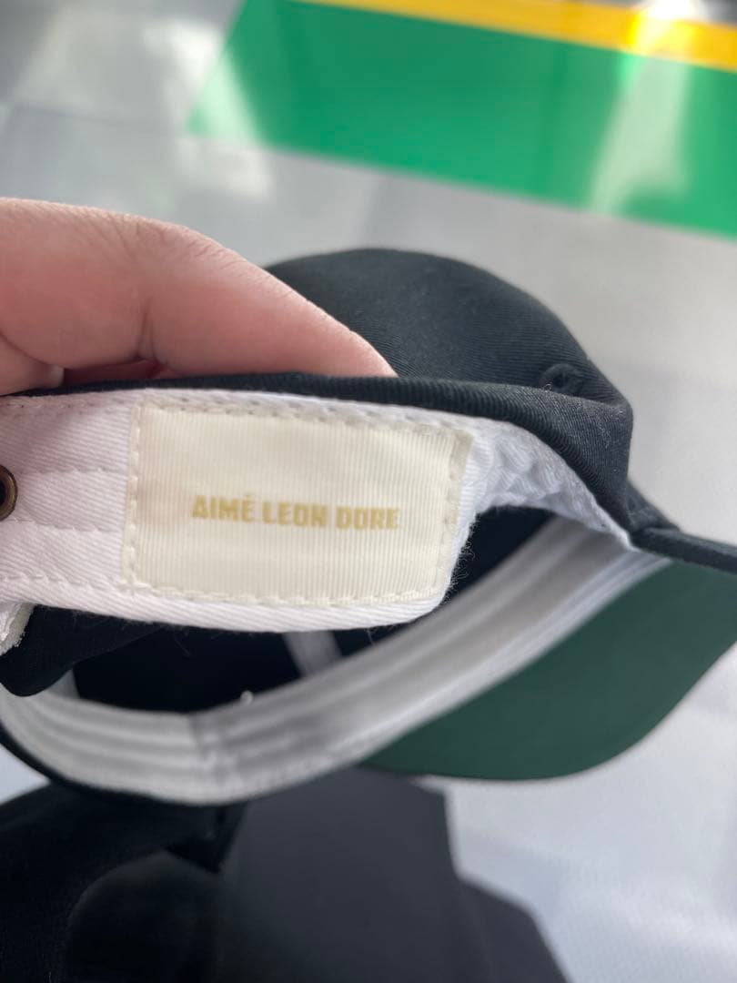AIMÉ LEON DORE Script Aimé Hat ブラック OS