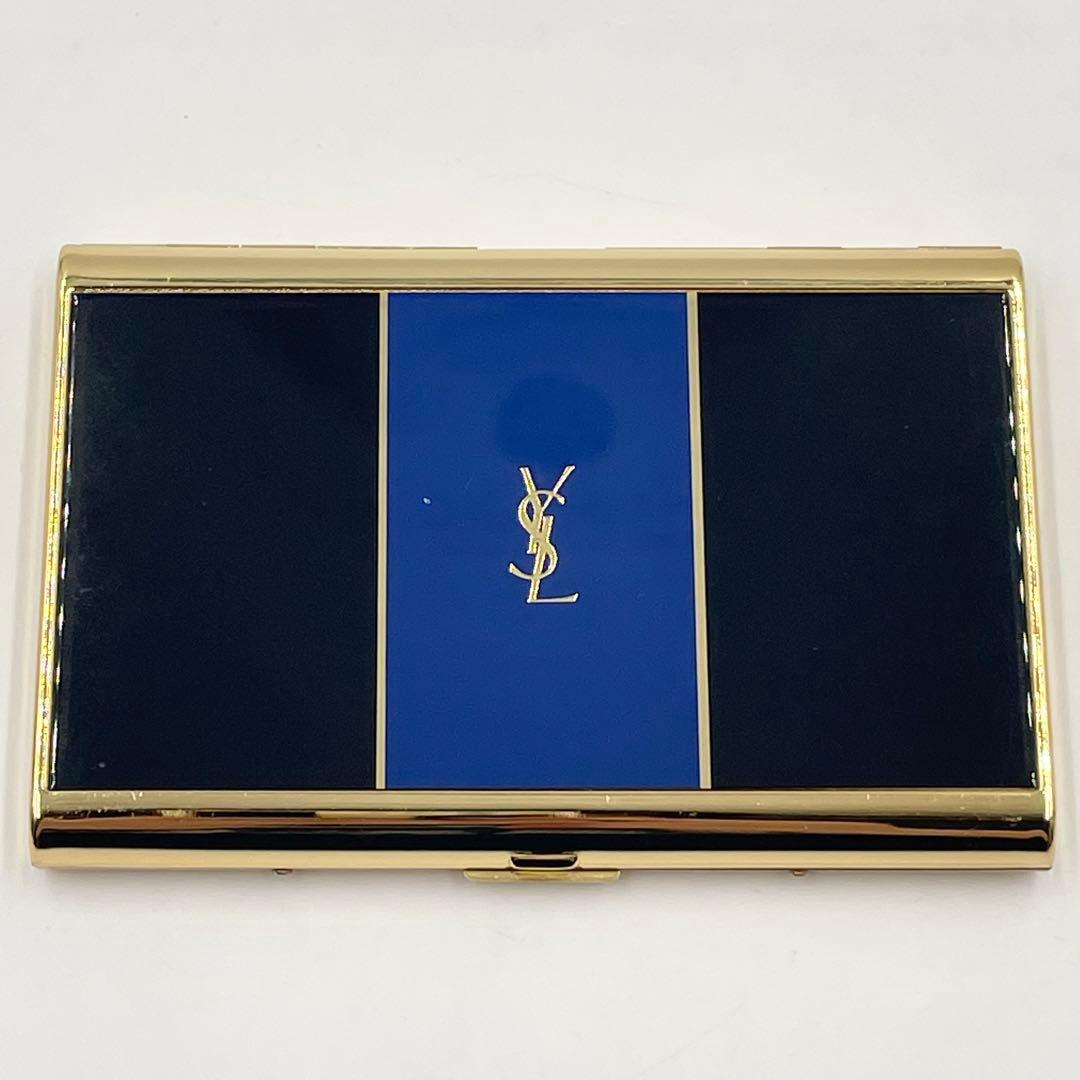 【希少・美品】イヴ サン ローラン YSL メタル カードケース 名刺入れ