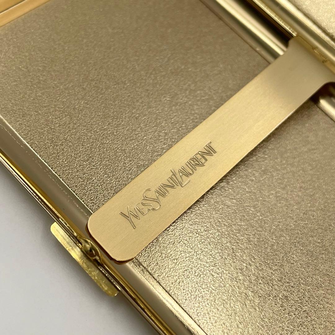 【希少・美品】イヴ サン ローラン YSL メタル カードケース 名刺入れ