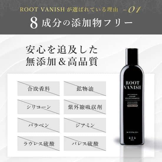 綺和美 Root Vanish カラーシャンプー ダークブラウン 2本セット