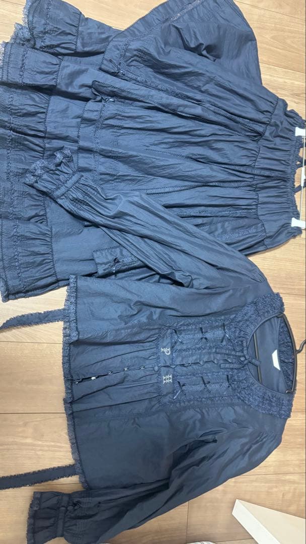 pinkhouse ネイビー　レースセット
