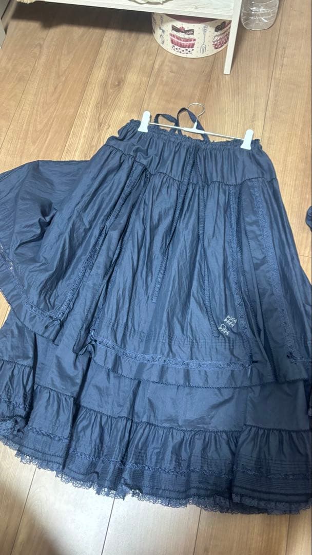 pinkhouse ネイビー　レースセット
