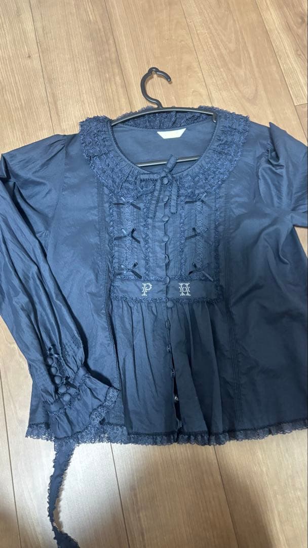 pinkhouse ネイビー　レースセット