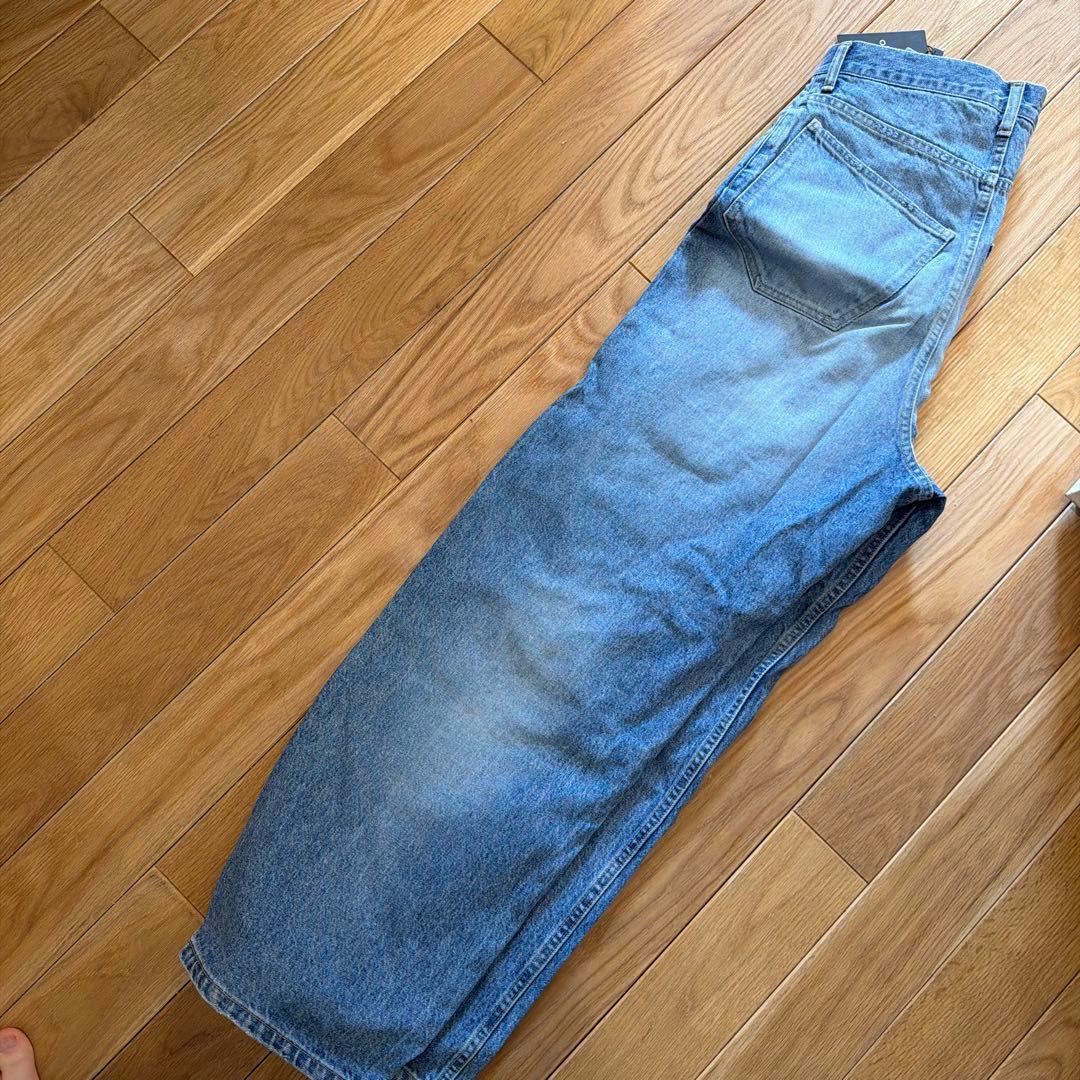 新品タグ付き　ok.soonオリジナルワイドデニムサイズ2