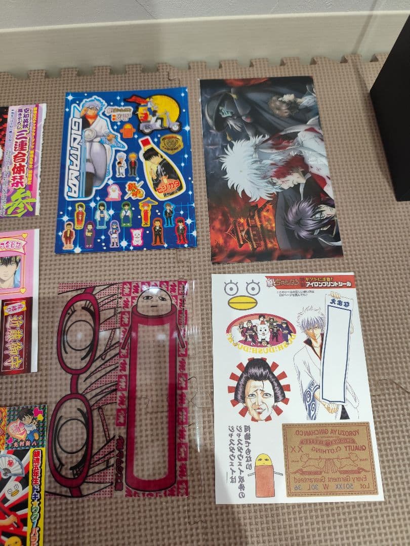 銀魂　キャラクターカード　しおり　銀時　神楽　沖田　土方