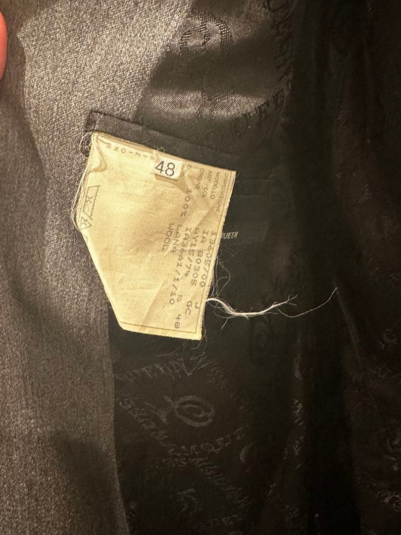 Alexander McQueen グレー テーラードジャケット サイズ48