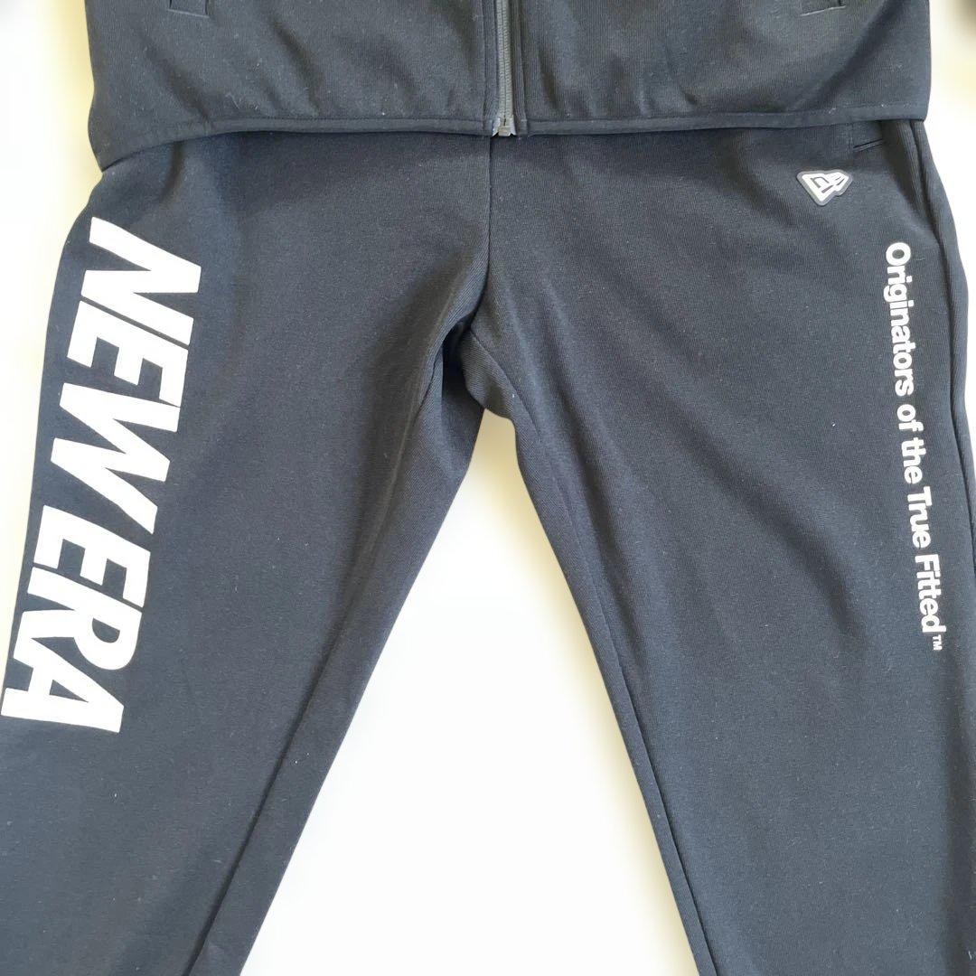 美品　ニューエラ セットアップ　ジャージ上下　ウォームアップシャツ　XL 黒