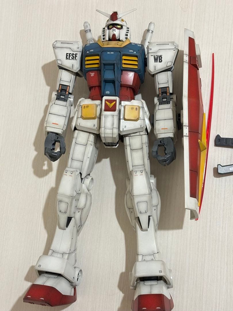 ①ジャンクプラモデル ガンプラ・メガサイズ RX-78ガンダム シャア専用ザク