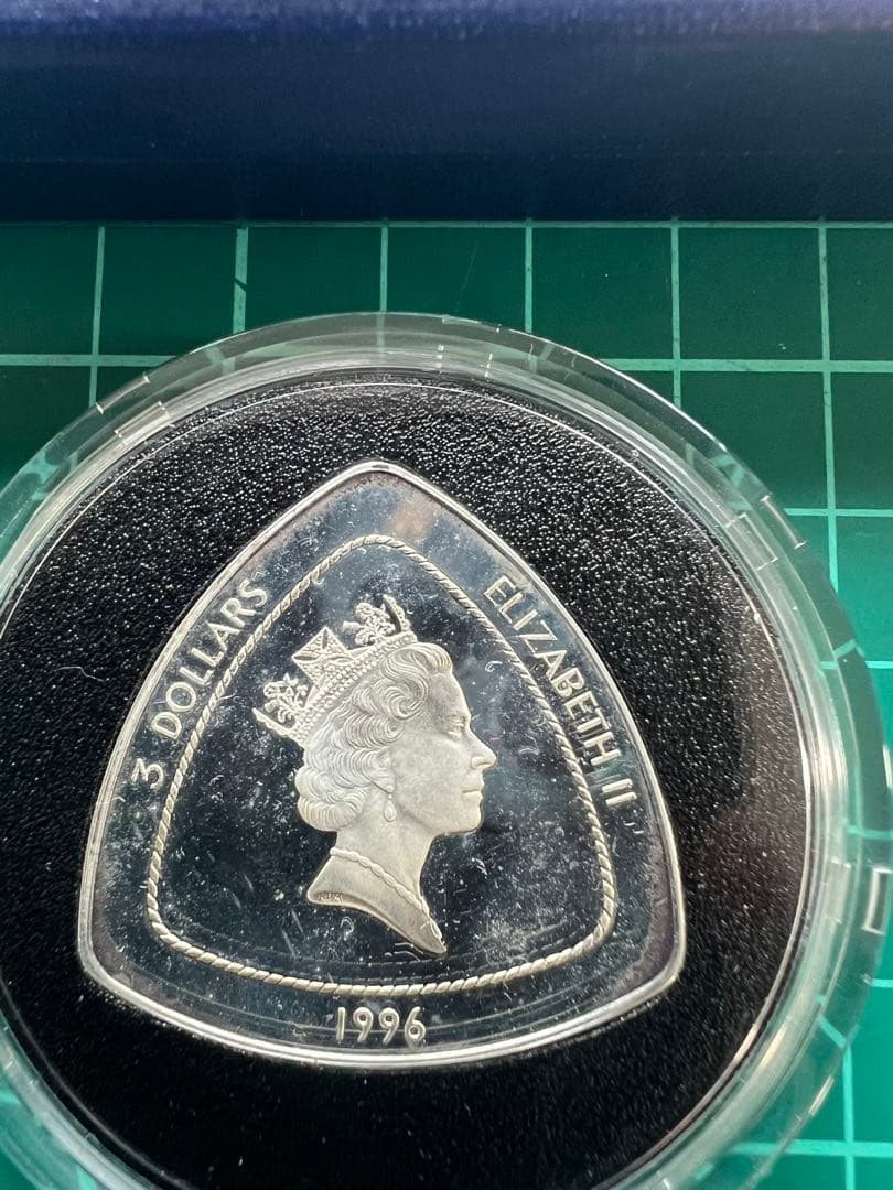 外国銀貨　バミューダ3D銀貨　1996年