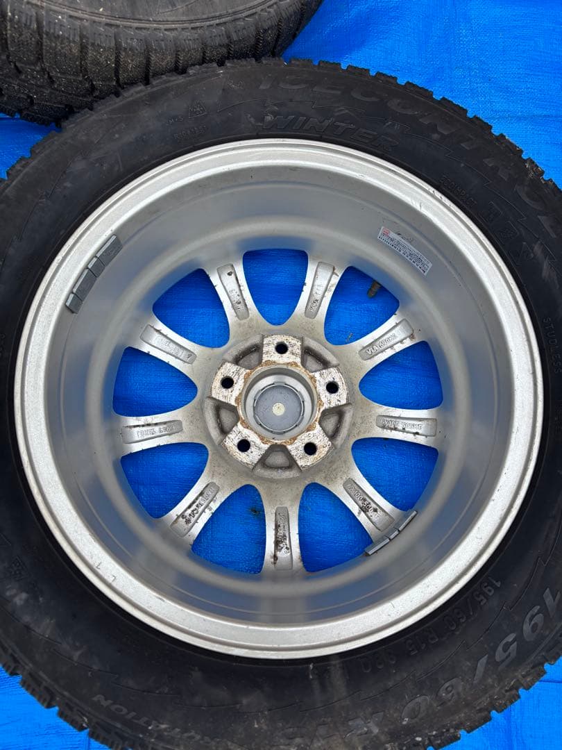 【直接引取限定】15インチアルミホイール 5穴 PCD114.3 6J 4本