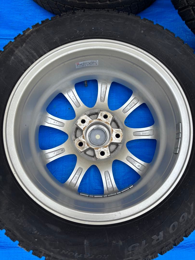 【直接引取限定】15インチアルミホイール 5穴 PCD114.3 6J 4本