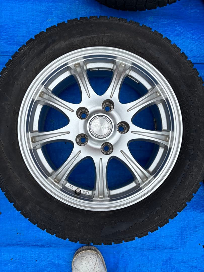 【直接引取限定】15インチアルミホイール 5穴 PCD114.3 6J 4本