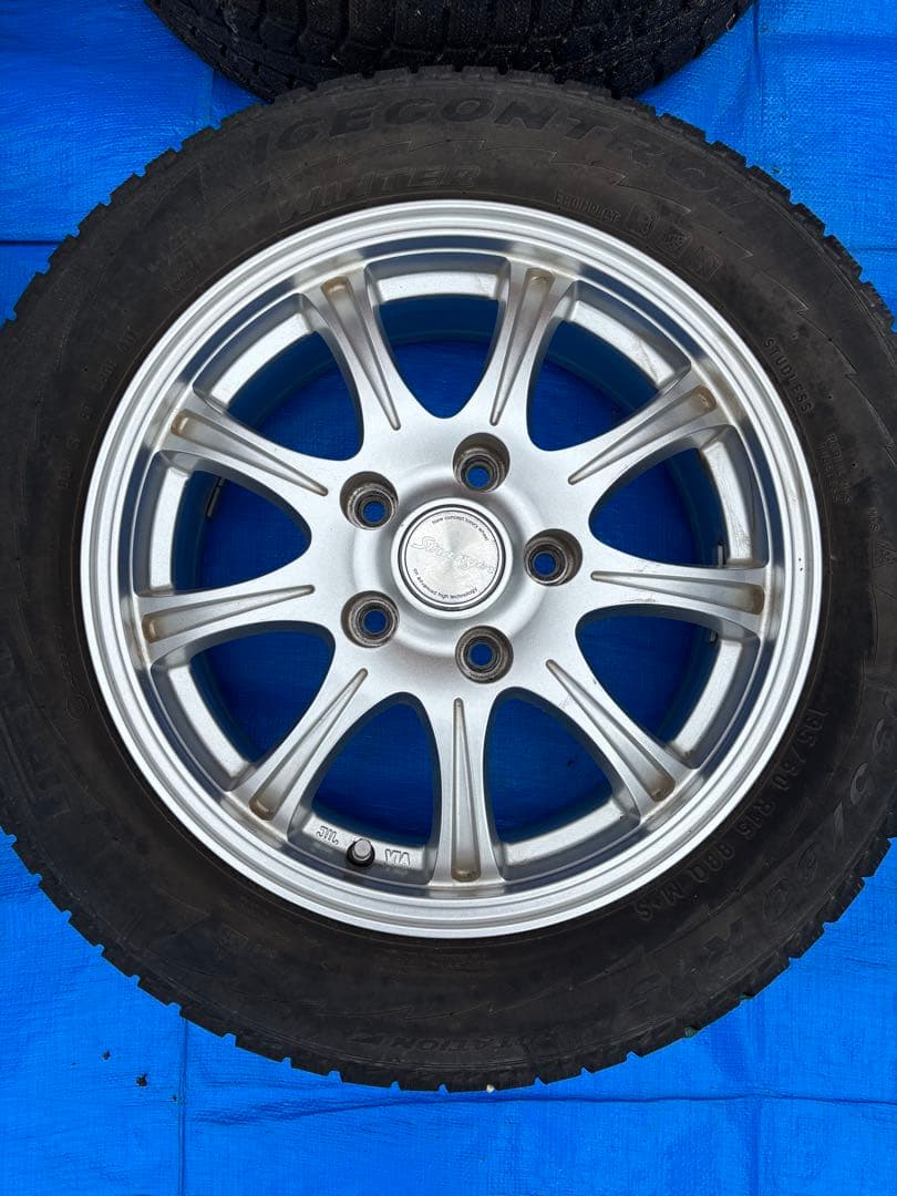 【直接引取限定】15インチアルミホイール 5穴 PCD114.3 6J 4本