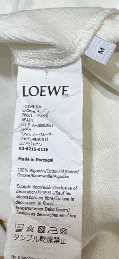 LOEWE BIGTシャツ　M 美品