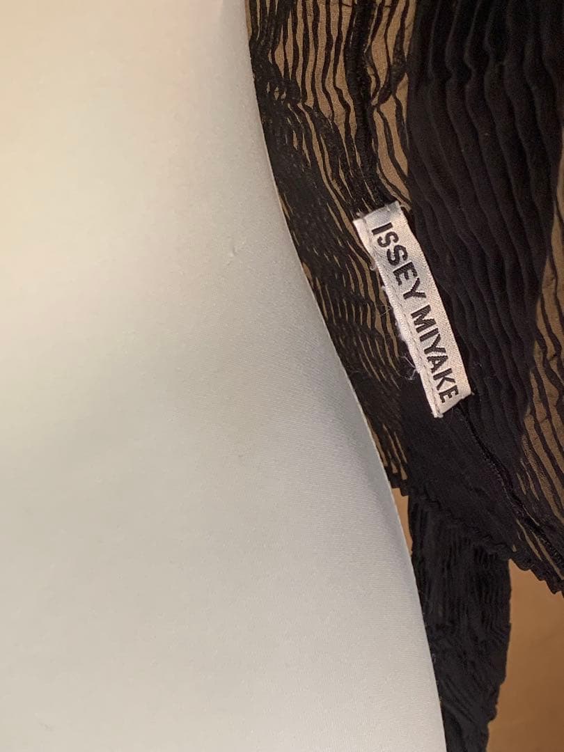 ISSEY MIYAKE シフォンブラウス Sheer Pleated Top