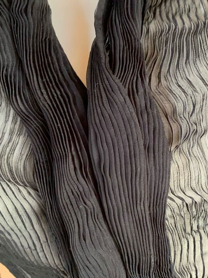 ISSEY MIYAKE シフォンブラウス Sheer Pleated Top