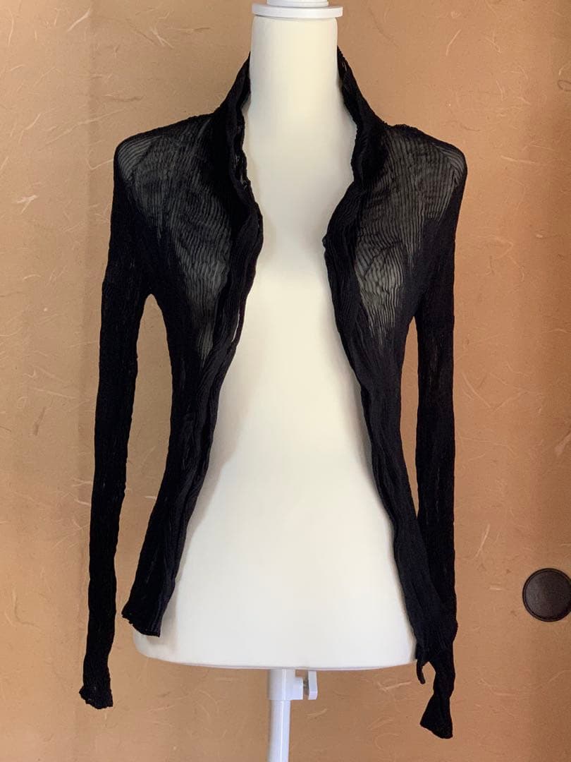 ISSEY MIYAKE シフォンブラウス Sheer Pleated Top