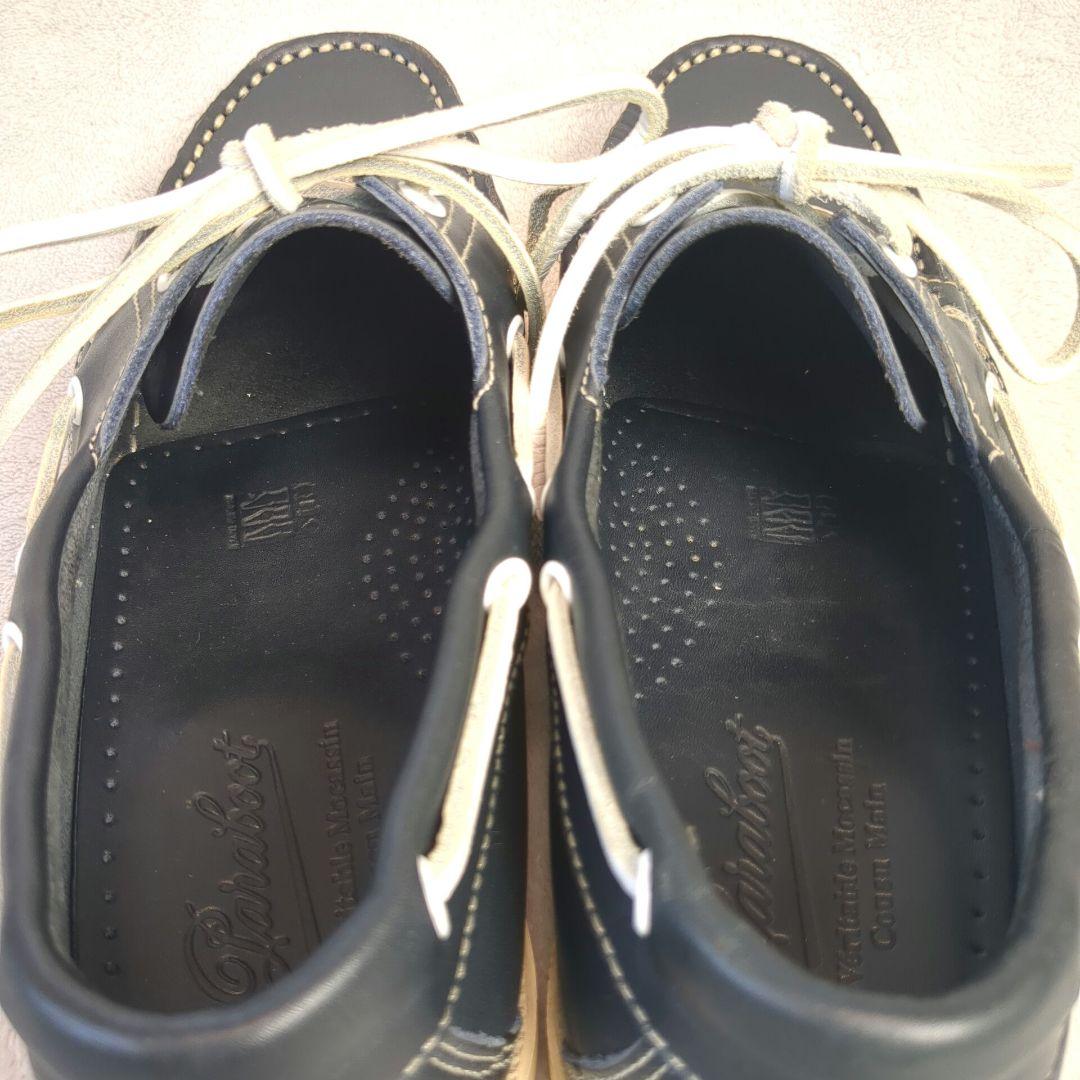 Paraboot パラブーツ デッキシューズ レザー ネイビー サイズ5