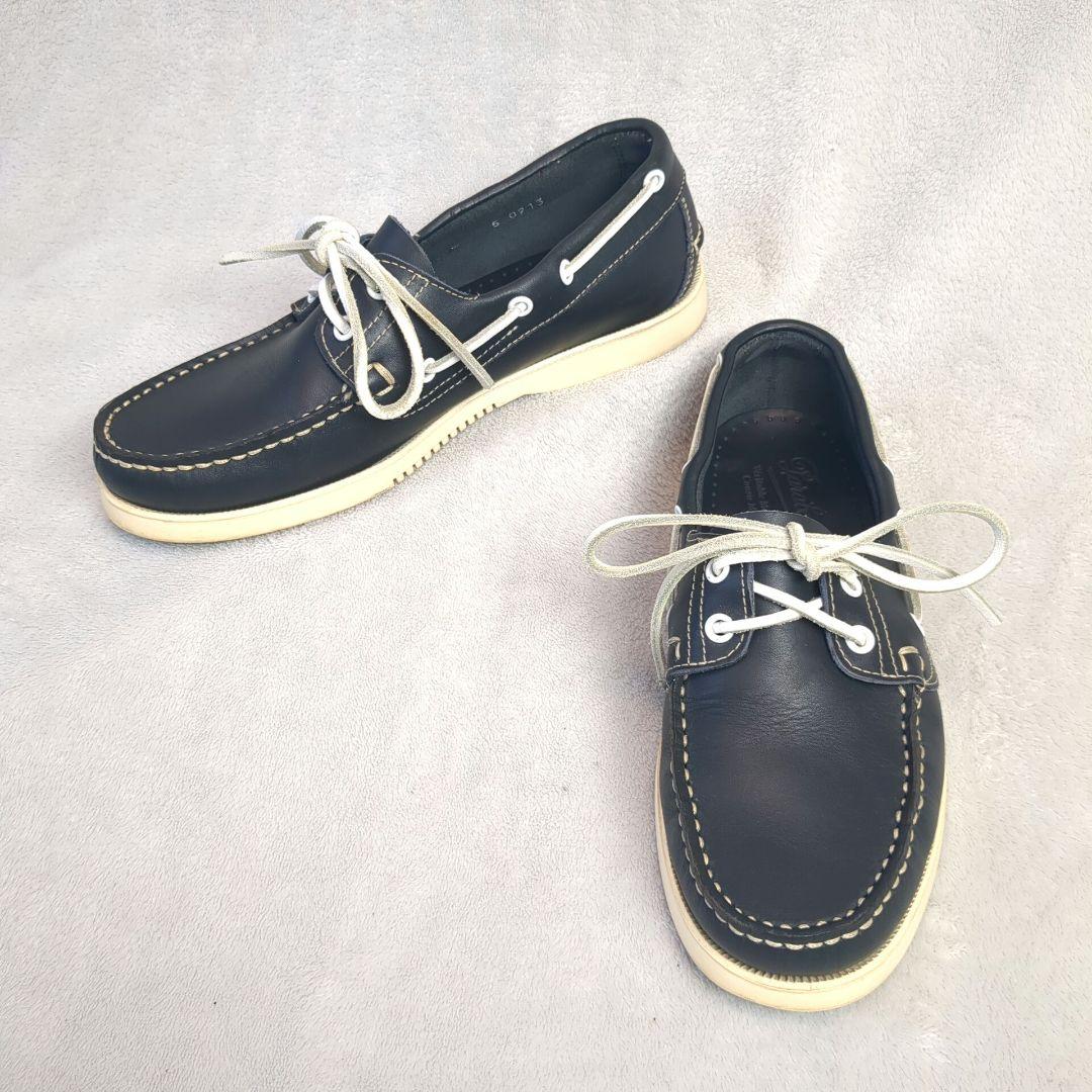Paraboot パラブーツ デッキシューズ レザー ネイビー サイズ5