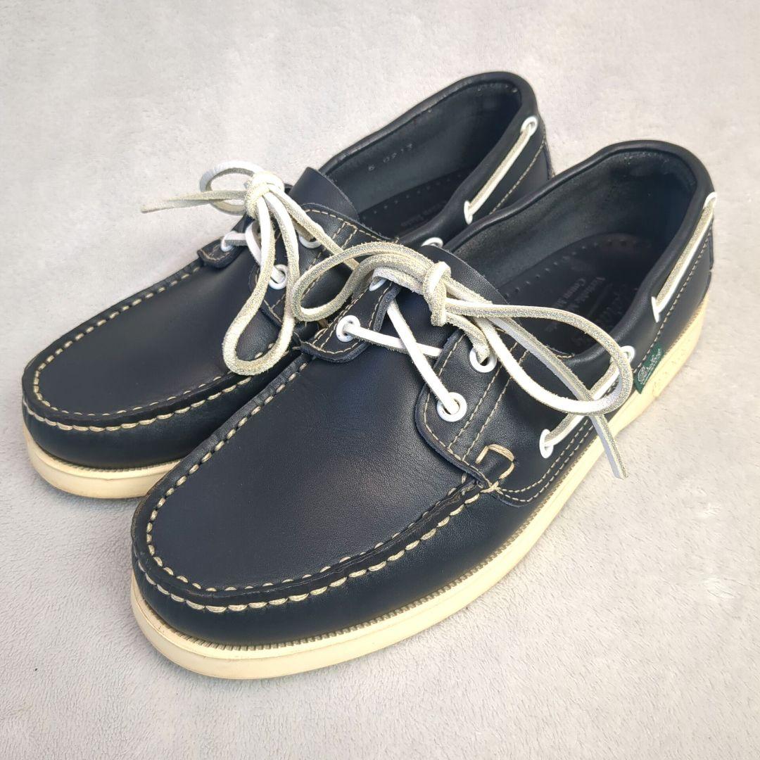 Paraboot パラブーツ デッキシューズ レザー ネイビー サイズ5
