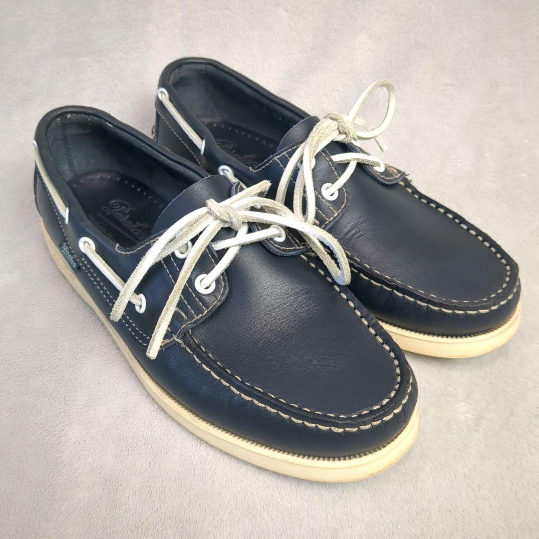 Paraboot パラブーツ デッキシューズ レザー ネイビー サイズ5